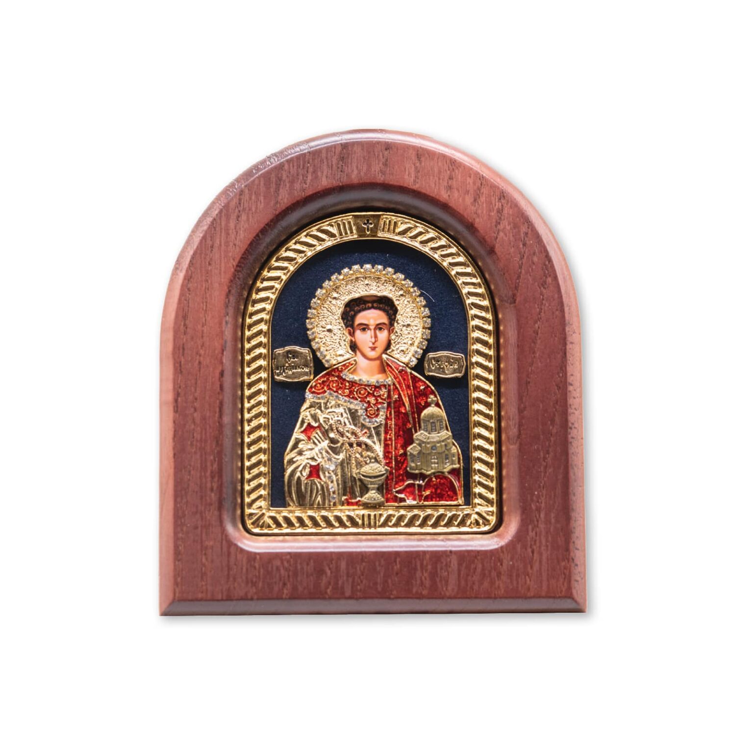 Свети Архиђакон Стефан - икона у заобљеном дрвеном раму